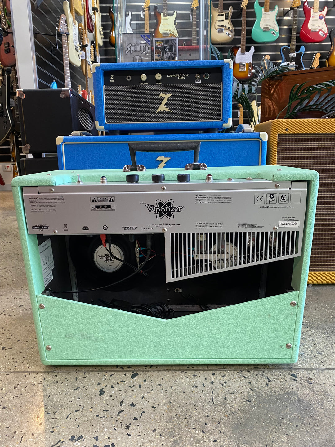 Fender 2013 LTD Pawn Shop Series Vaporizer 12w 2x10 Tube Amp Surf Green ***Pre Loved***