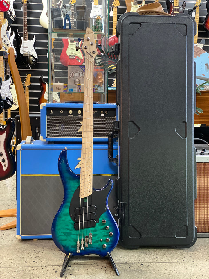 Dingwall Combustion 4 Electric Bass w/case | Whalepool Burst ***pre loved***