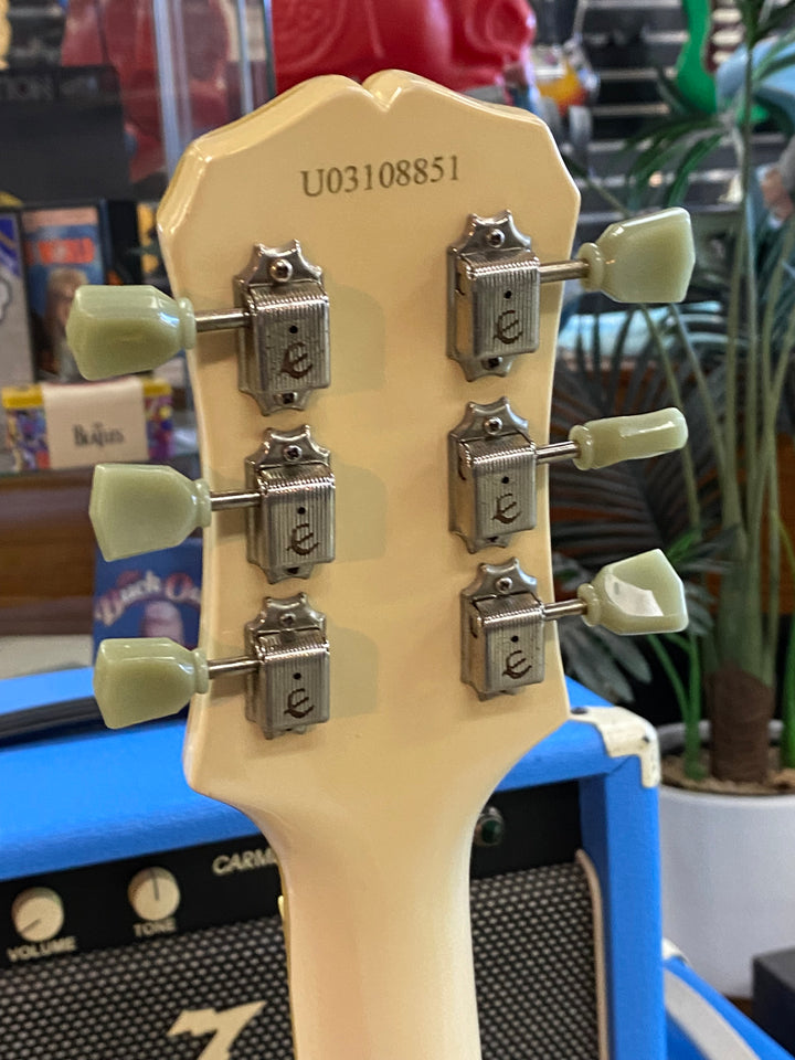 Epiphone 2003 Les Paul Custom *modded wcase | Vintage White ***pre loved***