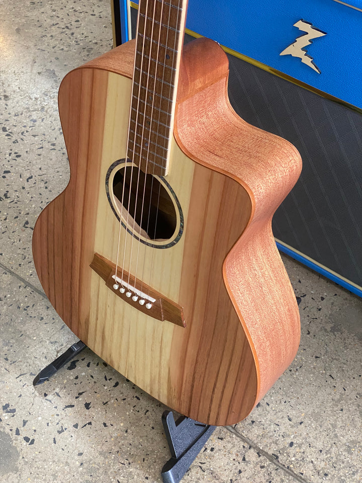Cole Clark Studio SAN1EC Grand Auditorium Redwood Top Queensland Maple Back and Sides