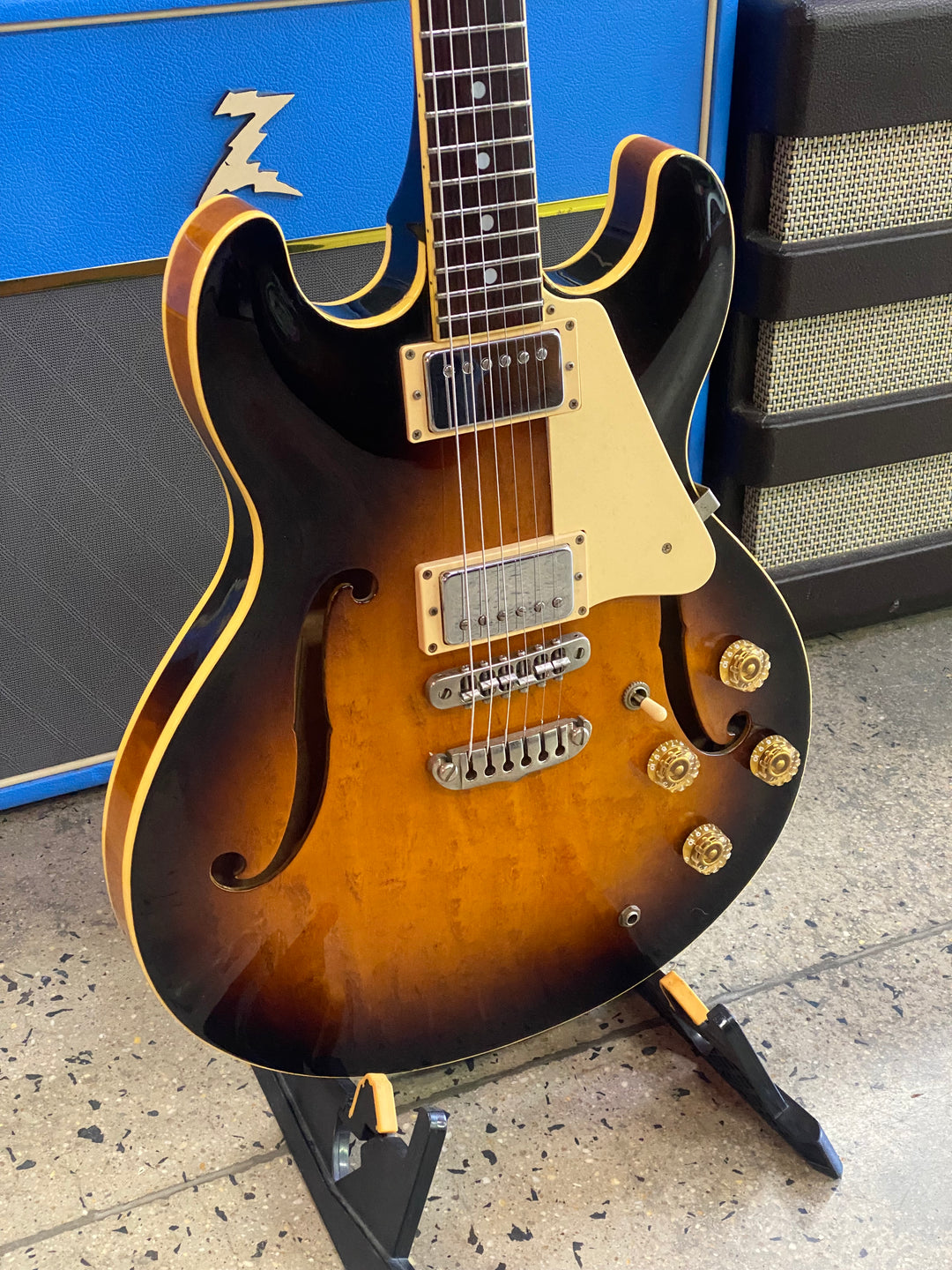 Aria Pro II 1982 TA-60 Semi Hollow w/bag | Brown Sunburst ***pre loved***