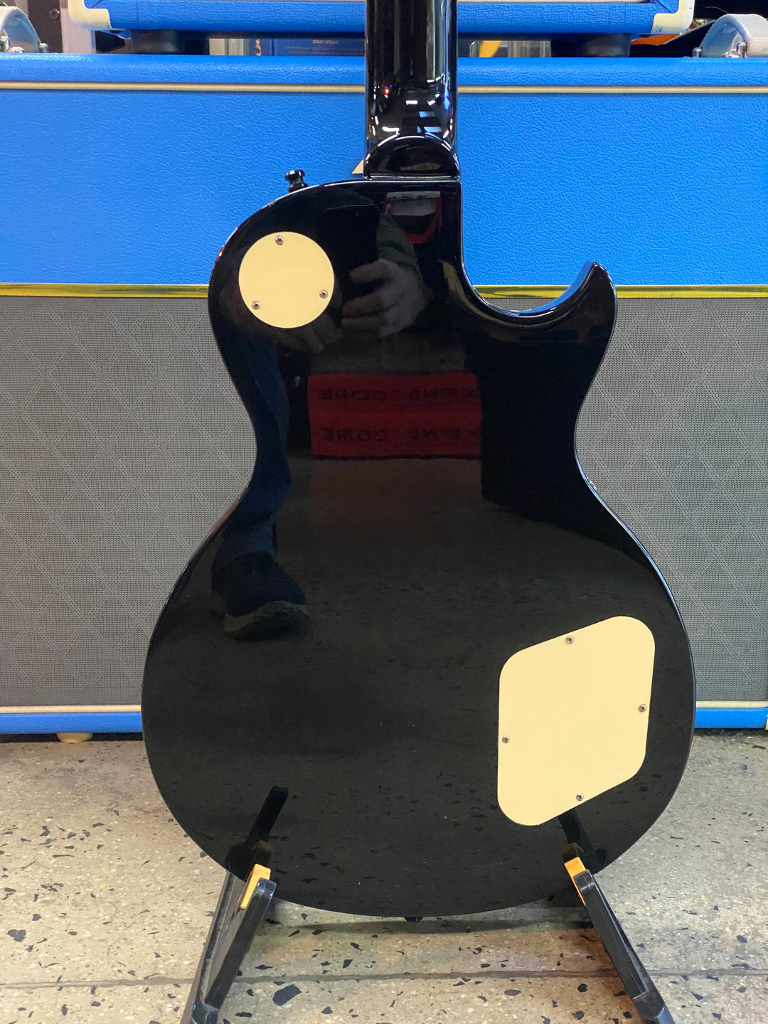 JD Luthiers Left Handed LP Style Electric Guitar Black W/bag ***Pre Loved***