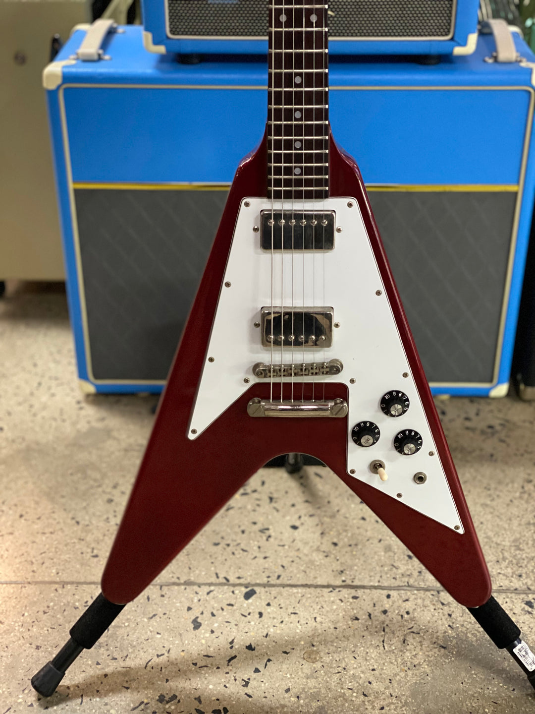 Greco MIJ 1980 FV600 Flying V Cherry W/bag ***Pre Loved***