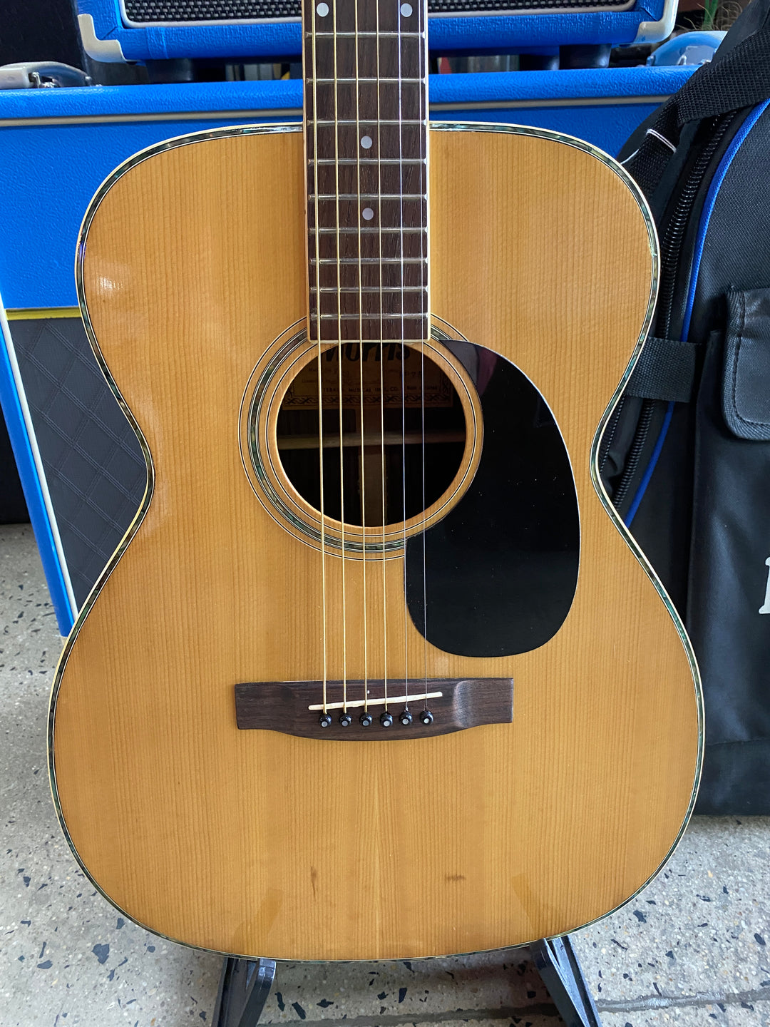 Morris F-20 MIJ 1975 Folk Acoustic Guitar Natural W/bag ***Pre Loved***