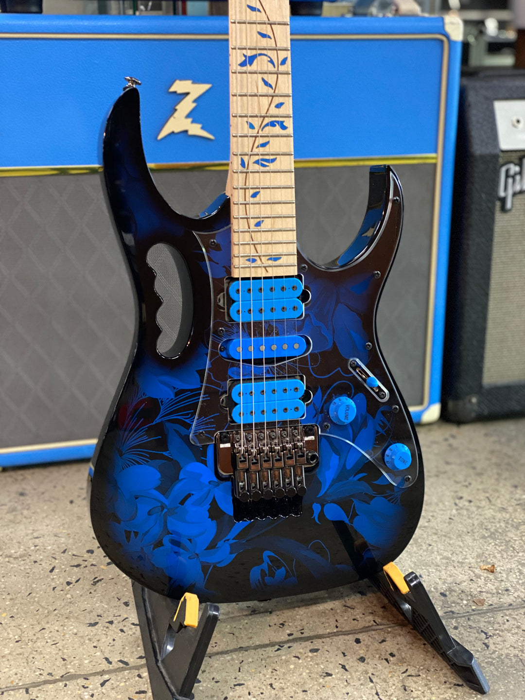 Ibanez 2024 JEM77P w/case | Blue Floral ***pre loved***