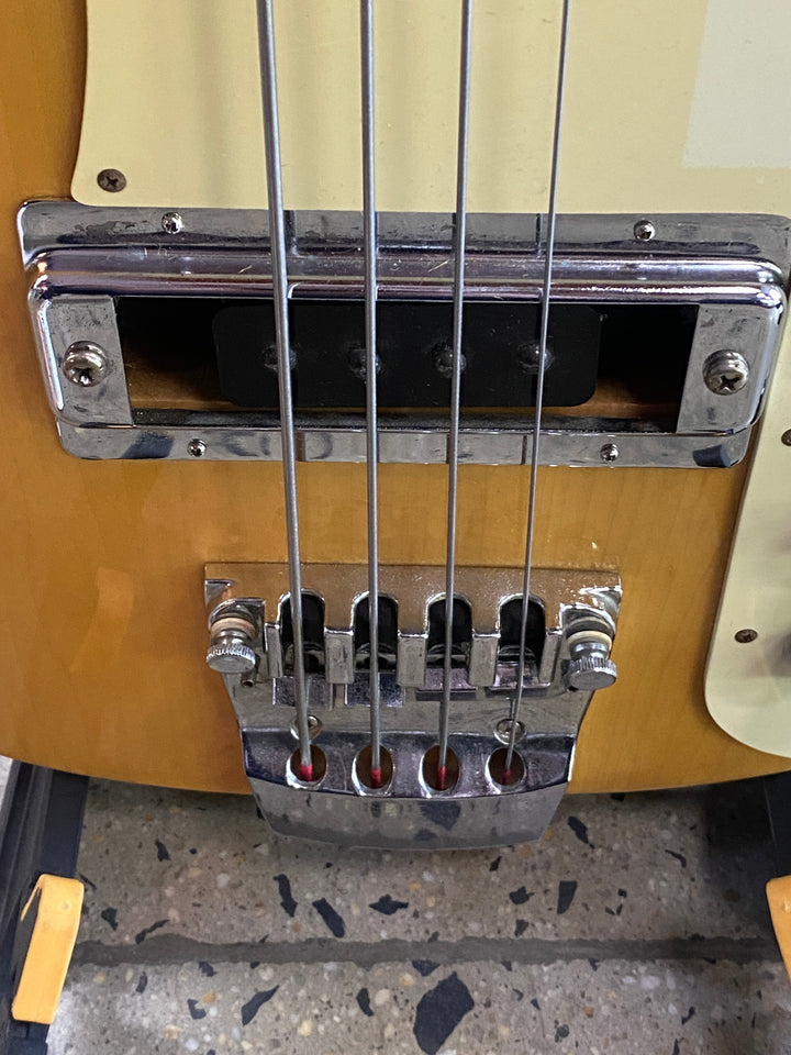 Fernandes MIJ 1980's RB-80 Rickenbacker Style Bass Guitar Nat W/case ***pre loved***