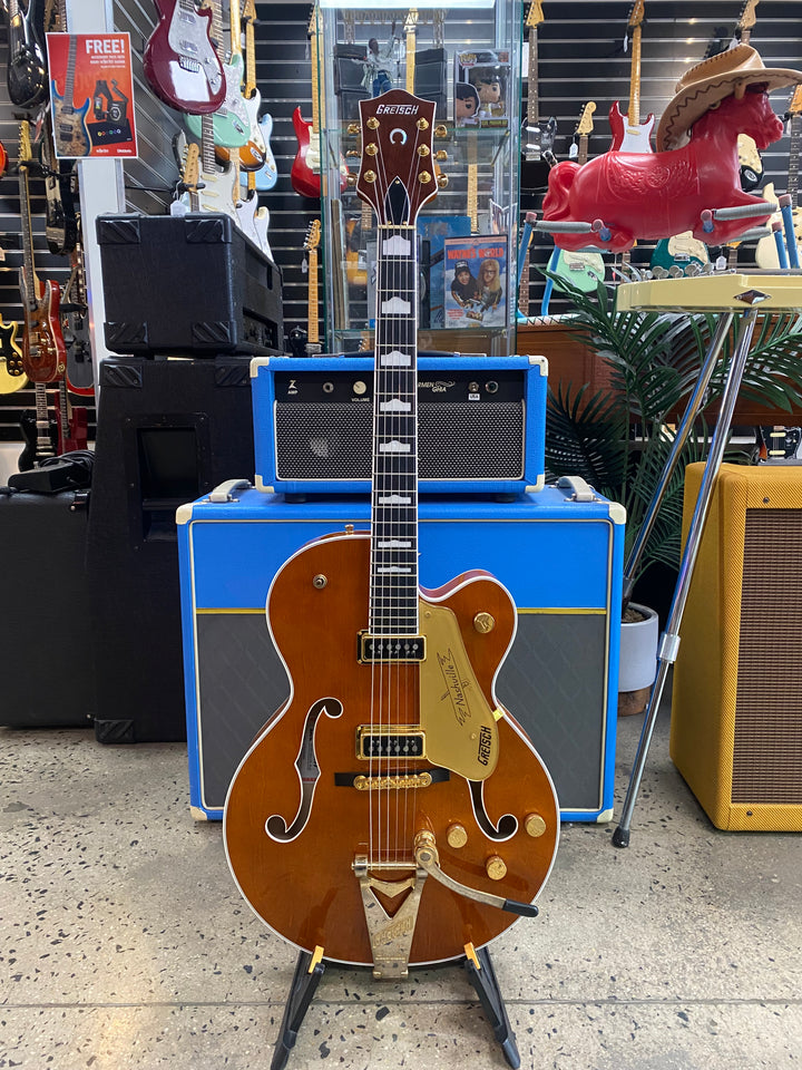 Gretsch 2022 G6120TG-DS Players Edition Nashville Roundup Orange W/case ***Pre Loved***