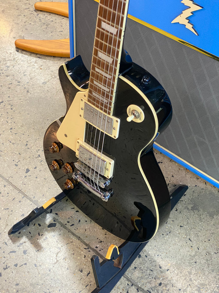 JD Luthiers Left Handed LP Style Electric Guitar Black W/bag ***Pre Loved***