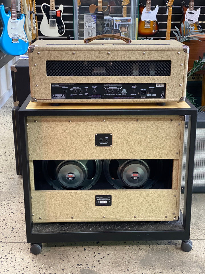 Blackstar HT Club 50 Head and 2x12 Cab with stand | Cream ***Pre Loved***