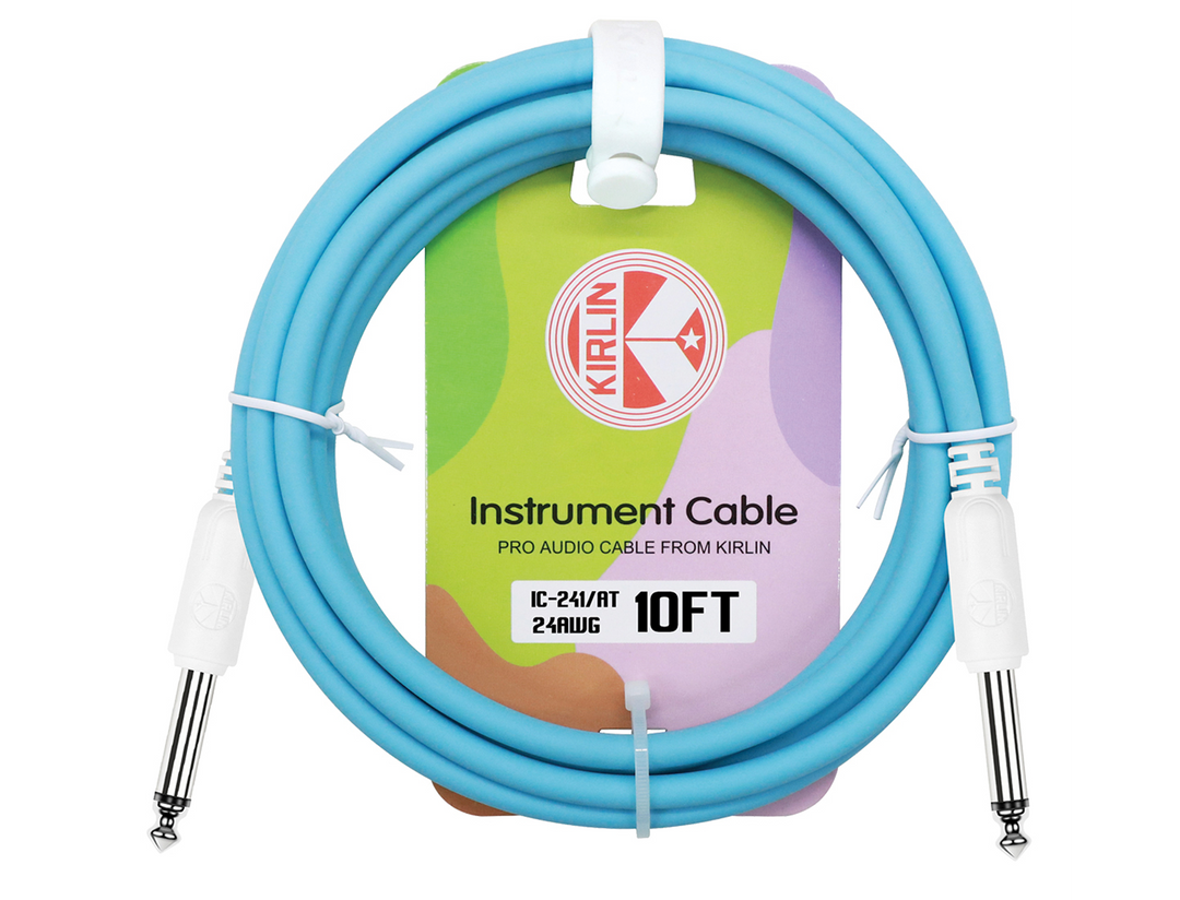 Kirlin 10ft - 3m Attol Blue Instrument Cable