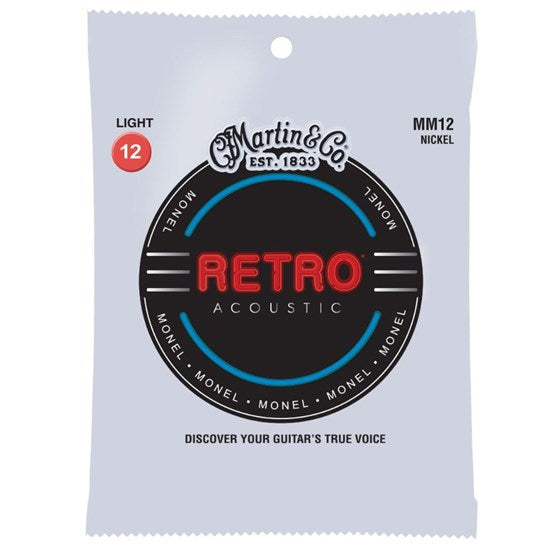 Martin Retro Acoustic Strings Light 12-54 Monel