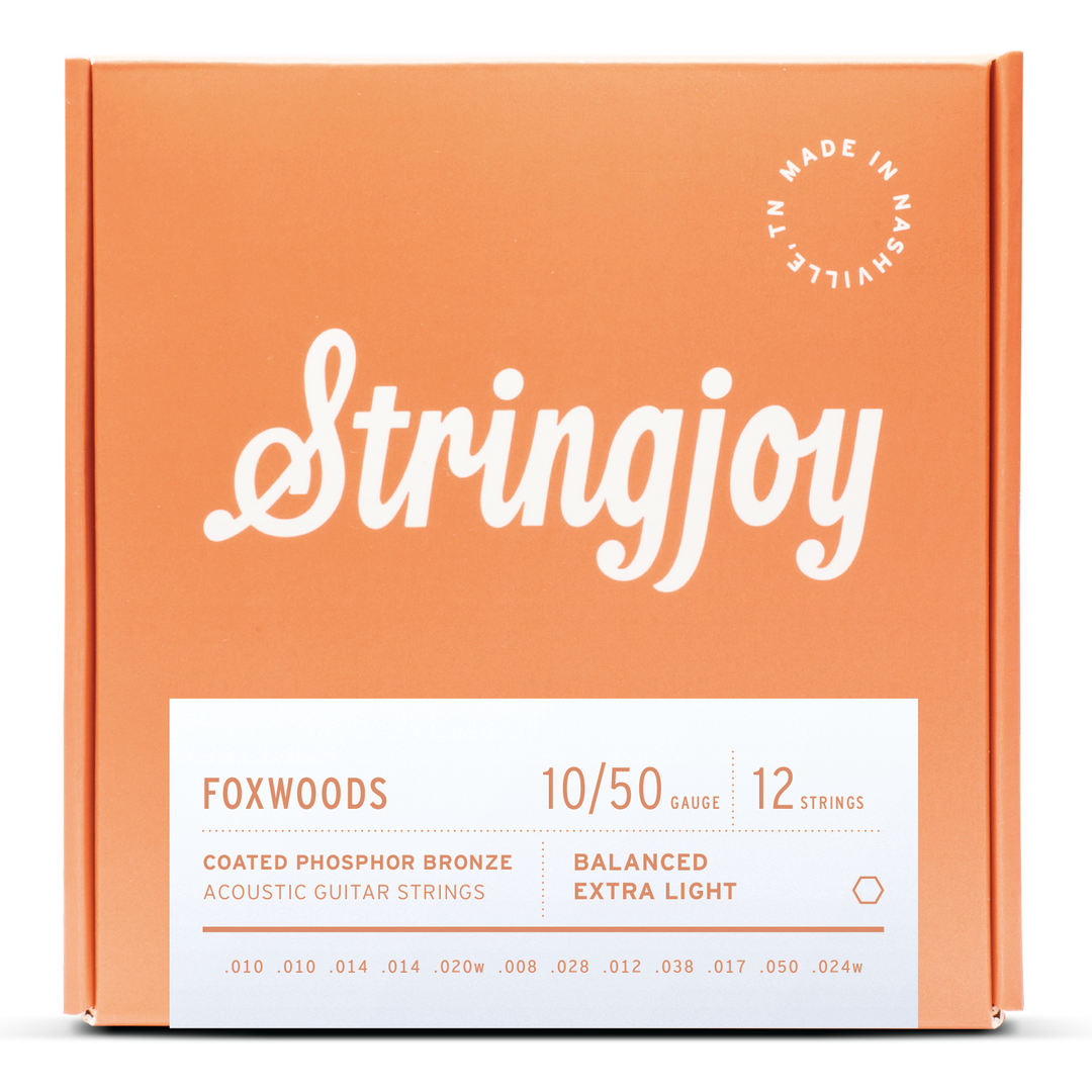 Stringjoy Foxwoods 12 string (10-50) Extra Light Coated Phos Bronze strings