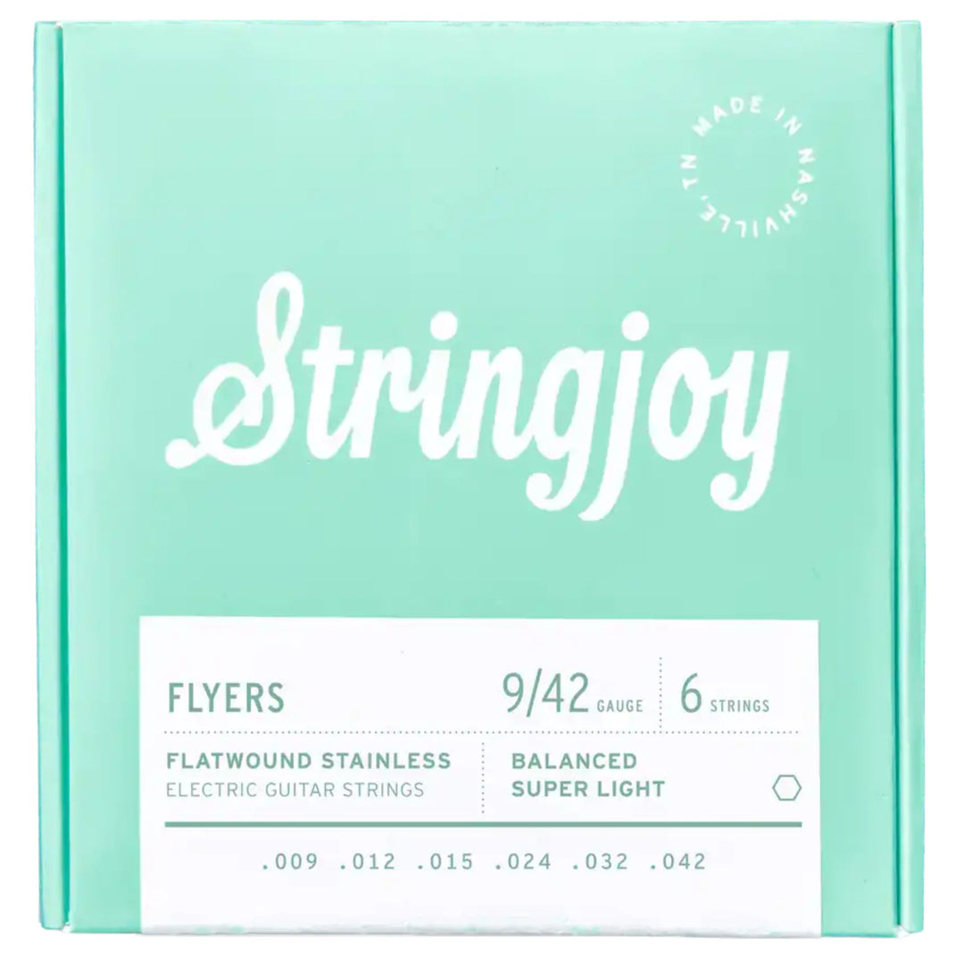 Stringjoy Flyers 9-42 Electric Flatwound Stainless