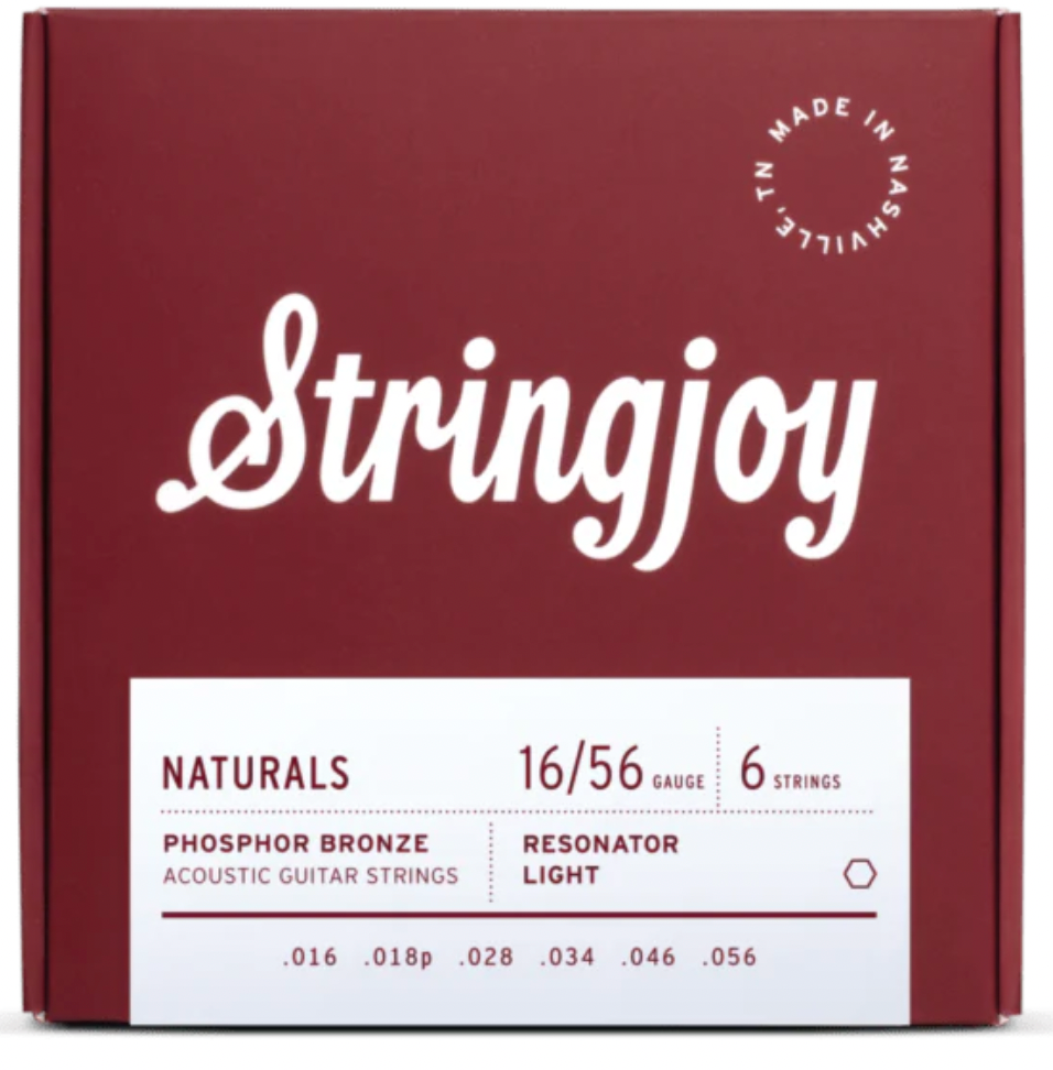 Stringjoy Naturals Resonator Gauge (16-56) Phos Bronze Acoustic strings