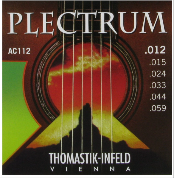 Thomastik AC112 Plectrum Bronze Acoustic Guitar Strings 12/59