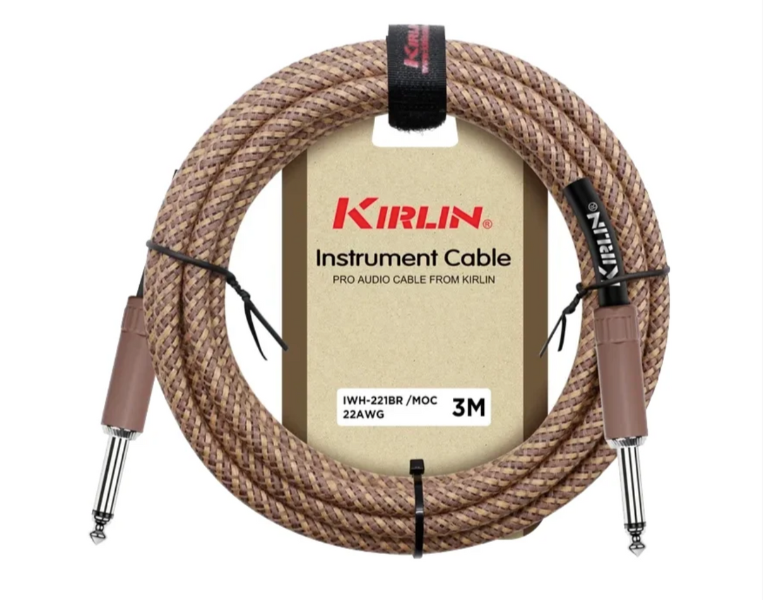 Kirlin 10ft Hemp Instrument Cable Espresso