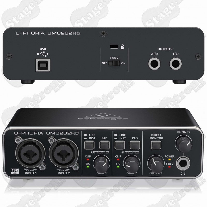 Behringer UMC202HD U-Phoria 2×2 Audio Interface