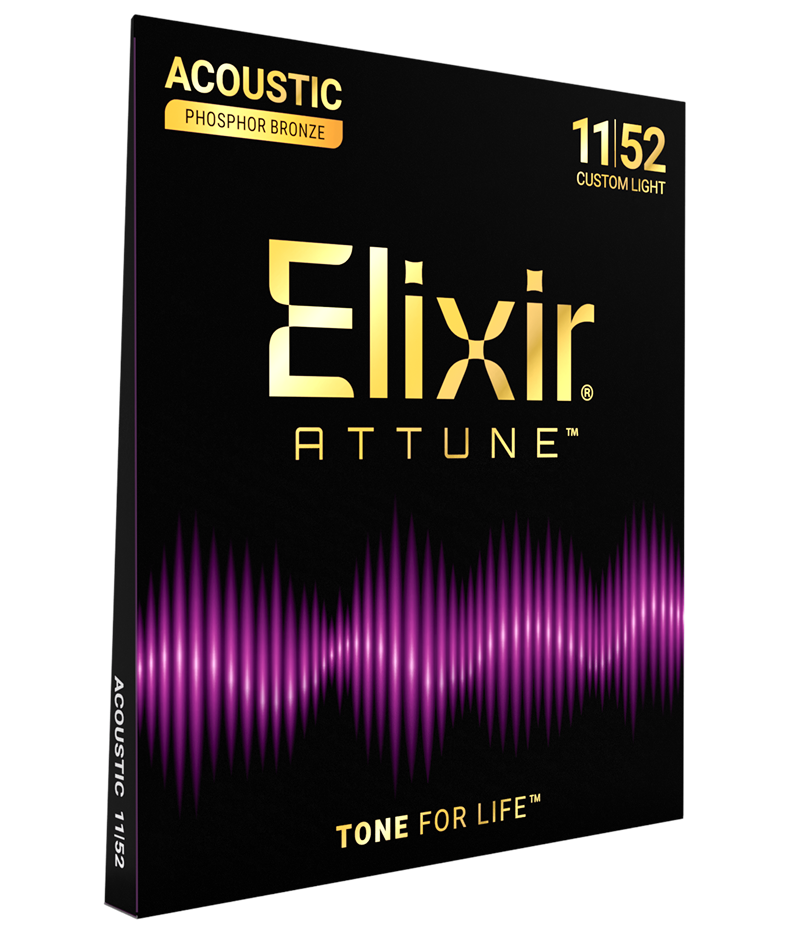 Elixir 21027 Attune Phosphor Bronze Custom Light 11-52