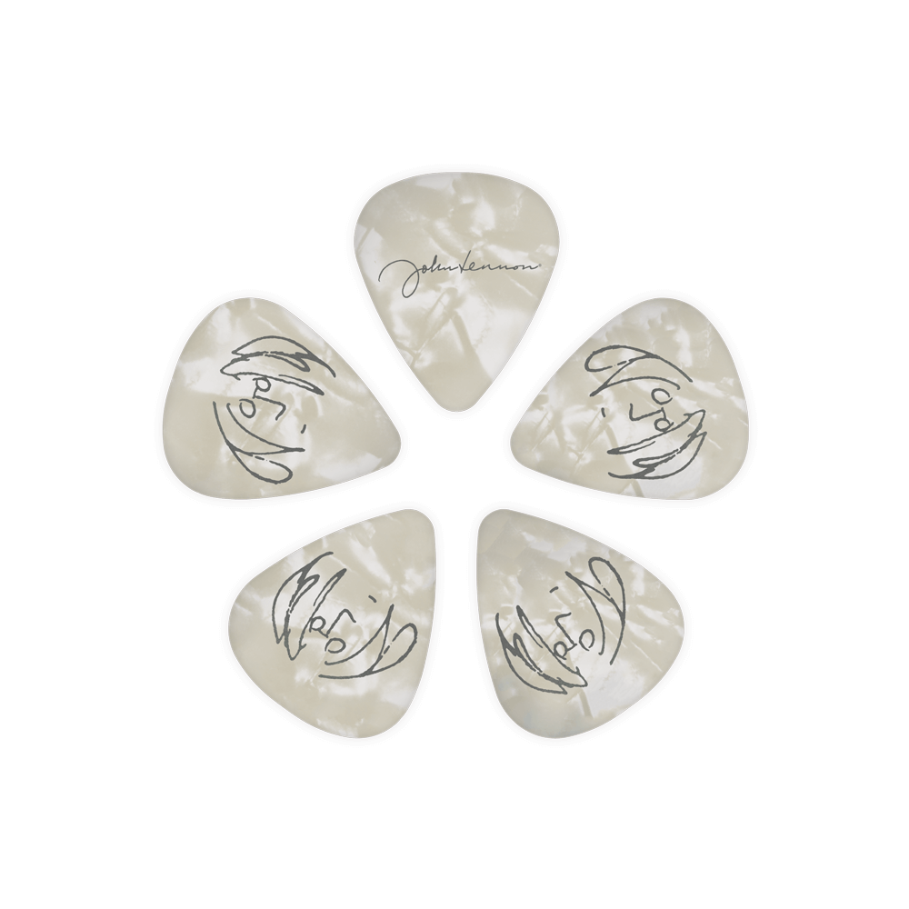 John Lennon Signature Guitar Picks Medium 10 Pack .70mm