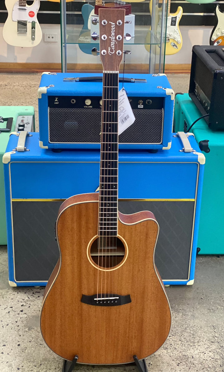 Tanglewood TWUDCE Union Acoustic/Electric Guitar Solid Mahogany Top Dreadnought Cutaway