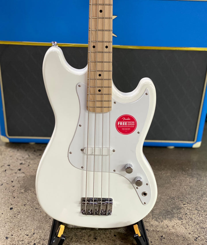 Squier Sonic Series Bronco Bass | Arctic White