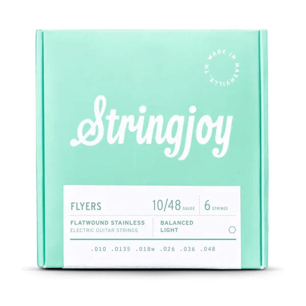 Stringjoy Flyers 10-48 Stainless Flatwound Strings