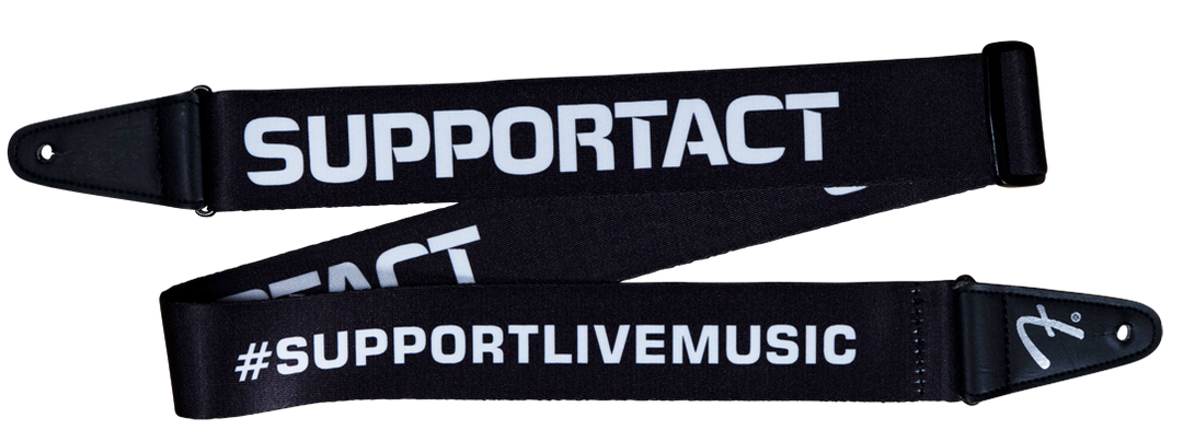 FENDER SUPPORTACT CHARITY STRAP - PICK A COLOUR - SUPPORT AUSSIE MUSIC!