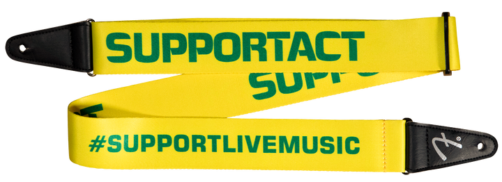 FENDER SUPPORTACT CHARITY STRAP - PICK A COLOUR - SUPPORT AUSSIE MUSIC!