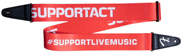 FENDER SUPPORTACT CHARITY STRAP - PICK A COLOUR - SUPPORT AUSSIE MUSIC!