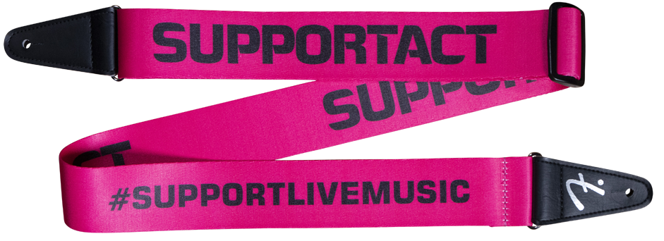 FENDER SUPPORTACT CHARITY STRAP - PICK A COLOUR - SUPPORT AUSSIE MUSIC!