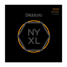 D'addario NYXL Electric Guitar String Set 10/59 Regular Light 7-String set