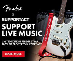 FENDER SUPPORTACT CHARITY STRAP - PICK A COLOUR - SUPPORT AUSSIE MUSIC!