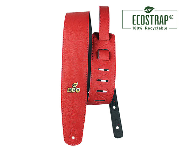 EcoStrap Guitar Strap - 100% Vegan Crimson Red