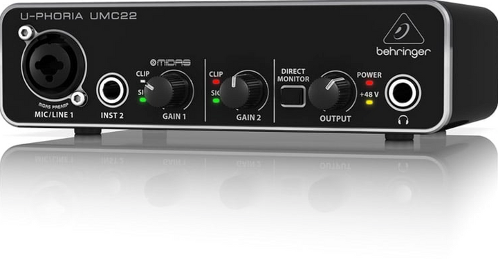 Behringer U-Phoria UMC22 – USB Audio Interface