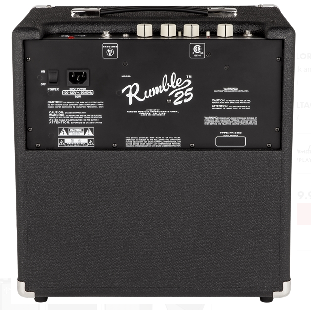 Fender Rumble 25 (V3) Bass Amp